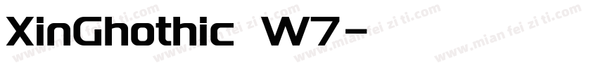 XinGhothic W7字体转换